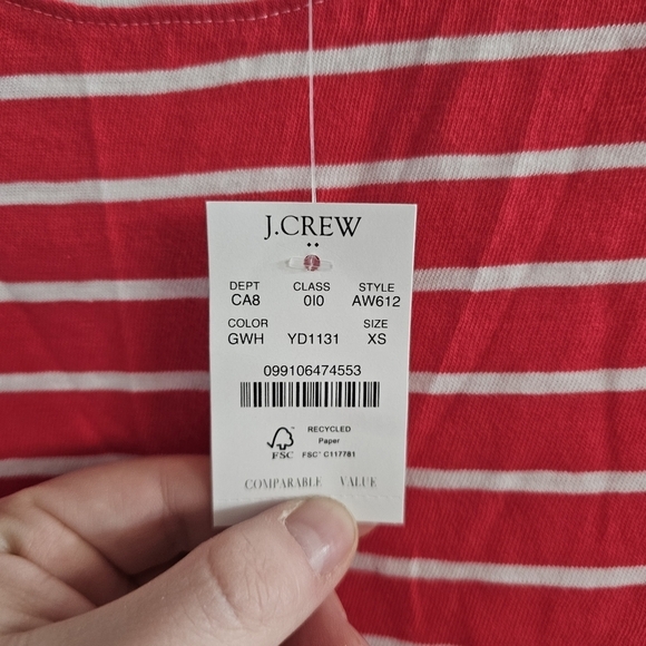 J. Crew Raglan Girlfriend Crewneck Tee - Picture 4 of 6